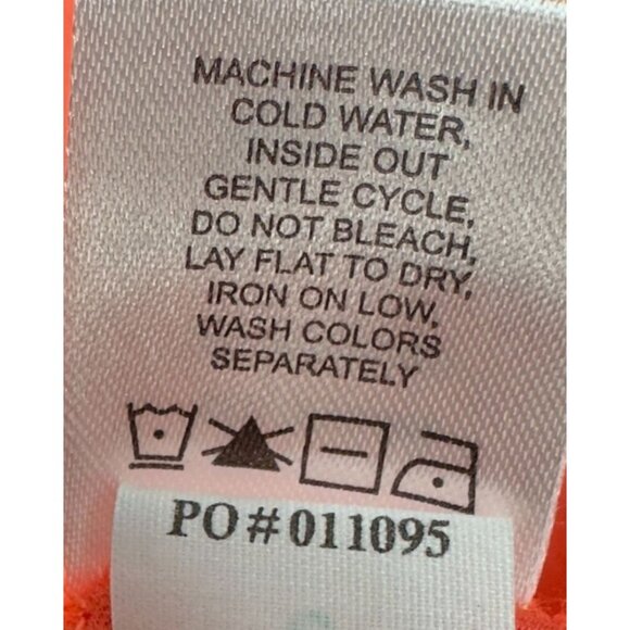 Bette & Court Swing Top Womens M Coral Long Sleeve 1/4 Zip Mesh Panels Textured - Picture 14 of 14